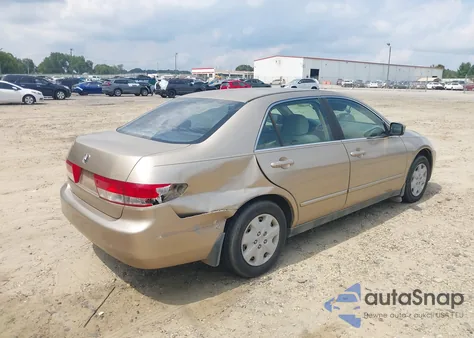2003 Honda Accord 2.4 Lx из США, поврежденный, VIN 1HGCM56363A123074